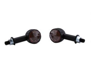 HIGHSIDER Smart Arizona Bulb Mini Cuerpo de indicador Negro / Lente ahumada (Par), Delantero y trasero