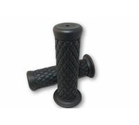 HIGHSIDER smart Custom Diamond Style Grip Rubber Negro 1 Pulgada (Par), negro