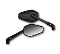 HIGHSIDER smart Espejo de manillar Booster 2 Negro (Par)
