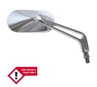 HIGHSIDER smart Espejo de manillar Chrome Oval (Par)