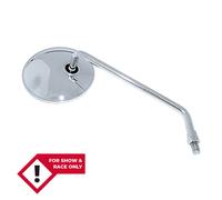 HIGHSIDER smart Espejo de manillar cromado largo y redondo (1 pieza)