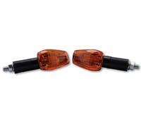 Highsider smart imola 1 bulb mini indicator body black/lens orange (pair), front