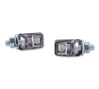 HIGHSIDER smart Picco LED Placa de Matrícula Clara Negra (Par)
