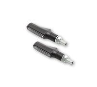 HIGHSIDER Smart Shorty-Fin LED 3in1 Indicatore Luce Posteriore Combinazione Corpo Nero/Lente Fumé (Coppia), Posteriore