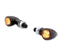 HIGHSIDER Smart Sixteen-Bullet LED Indicator Body Negro / Lente Ahumada (Par), Delantero y Trasero