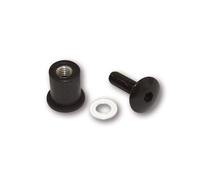 HIGHSIDER tornillos inteligentes de aluminio con tuercas de goma, 8 piezas, M6
