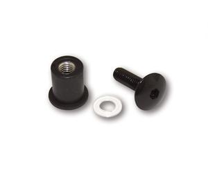 HIGHSIDER tornillos inteligentes de aluminio con tuercas de goma, 8 piezas, M6