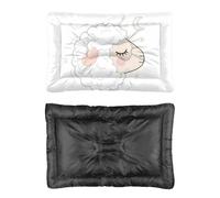 Hightopup Bonita cama blanca para perro de oveja, colchón para perro, parte inferior antideslizante, esponjosa, media, lavable, multiescenario, muebles grandes, caja de regalo, caja mediana 90 x 60 cm