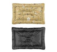 Hightopup Brown Bees - Cama para perros y gatos con diseño de abejas y flores silvestres, cama para mascotas con parte inferior antideslizante, cálida para invierno, ropa de cama para mascotas, regalo