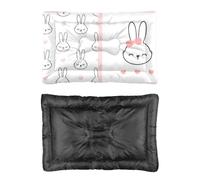 Hightopup Cama para perro con corazones rosados, camas para gatos, cama acolchada para perro, parte inferior antideslizante, esponjosa, media, lavable, para múltiples escenarios, regalo pequeño, 60 x