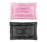 Hightopup Cama para perro con estrellas rosadas con destellos, cama para mascotas, alfombrilla antideslizante para perros, parte inferior cálida, media, lavable, para múltiples escenarios, ropa de