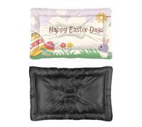 Hightopup Cama para perro de Pascua con huevos de conejo, camas para perros, camas para mascotas, cama cálida antideslizante, cama mediana lavable, multiescenario, muebles grandes, caja de regalo, 60
