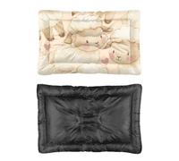 Hightopup Cama para perro de San Valentín con diseño de corazón rosa de oveja, cama para jaula de perro, parte inferior antideslizante, suave, impermeable, multiescenario, muebles grandes, regalo