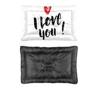 Hightopup I Love You Valentine - Cama para perros y gatos, cama antideslizante con parte inferior cálida, impermeable, multiescenario, muebles grandes, caja de regalo, caja mediana impresa, 60 x 45 cm