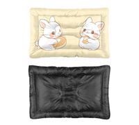 Hightopup Lindo conejito comiendo pan cama para perros, cama para mascotas, base antideslizante, cómodo, mediano, lavable, multiescenario, muebles grandes, camas para perros, tamaño grande, 90 x 60 cm
