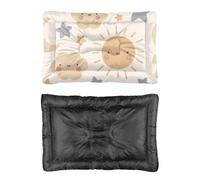 Hightopup Moon Sun Cloud and Stars Crate Pad Genérico Pet Bed Mat Dog Bedside Mat Antideslizante Muebles para Mascotas Multi Escenario Multi Modelo Impermeable Caja de Perro Regalo Impreso Cama para