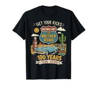 Highway 66 The Mother Road 100 Años 1926-2026 Vintage Camiseta