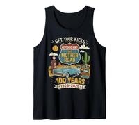 Highway 66 The Mother Road 100 Años 1926-2026 Vintage Camiseta sin Mangas