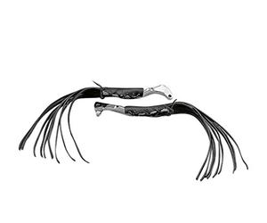 Highway Hawk 02-2714 - Empuñaduras de Palanca de Cuero, pequeñas