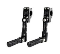 Highway Pegs Mount Kit Motorcycle Adjustable Rider Foot Rests For Harley For Davidson Forty Eight Sportster Seventy Two For Fat Bob 32mm,Accesorios de Moto(Black 130mm)