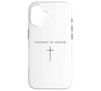 Highway To Heaven Cross - Minimalista Cristiano Jesucristo Carcasa para iPhone 16