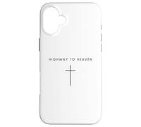 Highway To Heaven Cross - Minimalista Cristiano Jesucristo Carcasa para iPhone 16 Plus