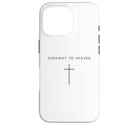 Highway To Heaven Cross - Minimalista Cristiano Jesucristo Carcasa para iPhone 16 Pro