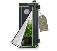 HIGHWERK Tienda de cultivo 60 x 60 x 120 cm | Armario para cultivo interior | negro y verde