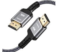 Highwings Cable HDMI 2.0 largo 4K de 12 m, cable HDMI trenzado 4K HDR, alta velocidad de 18 Gbps con Ethernet/ARC, 3D, HDCP 2.2, ARC, compatible con PS-5/4/3/4K HDTV/monitor/proyector/medios de