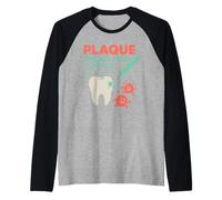 Higiene Dental Divertida del Limpiador Dental RDH del higienista Dental Camiseta Manga Raglan