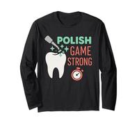 Higiene Dental Divertida del Limpiador Dental RDH del higienista Dental Manga Larga