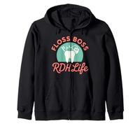 Higiene Dental Divertida del Limpiador Dental RDH del higienista Dental Sudadera con Capucha