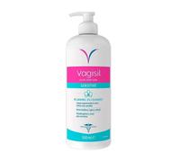 Vagisil Higiene Íntima Diaria Sensitive, Limpia Suavemente La Piel Sensible, pH Equilibrado, Sin Jabón, sin colorantes y sin fragancia, 500 ml
