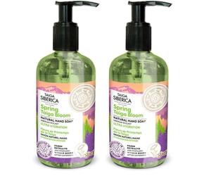 Higiene personal de la marca Natura Siberica: jabón de manos unisex, Spring Taiga Bloom natural (300 mililitros) (Paquete de 2)