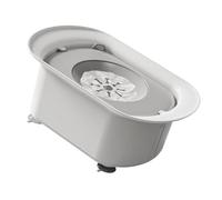 Higiénico resistente a derrames para mascotas, plato de comida a prueba de derrames, parte inferior antideslizante, dispensador de agua flotante para perros grandes, 2200 ml, dispensador de agua