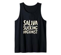 Higienista Dental Divertido Higienista Chupando Saliva Camiseta sin Mangas