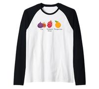 Higo Dragon Fruit Mandarina Fruta Sutil Anti Trump Camiseta Manga Raglan