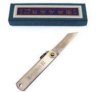 HIGO NO KAMI Cuchillo plegable artesanal japonés Warikomi Hoja de acero inoxidable VG-10 medio Cuchillo estampado Hecho a mano en Japón por Nagao Kanekoma