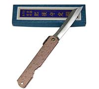 HIGO NO KAMI Navaja Japonesa de Bolsillo Plegable Cuchillo Warikomi Splash Pink Hecho a Mano en Japón por Nagao Kanekoma