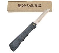 HIGO NO KAMI Navaja Japonesa Warikomi de Bolsillo Plegable Hoja VG-10 Laminado de Madera Hecha a Mano en Japón por Nagao Kanekoma (Azul)
