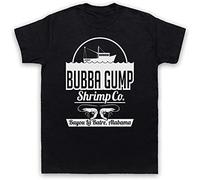 HIGOL Forest Gump Bubba Gump Shrimp Co. T-Shirt Mens Black Unisex Tees Shirt L