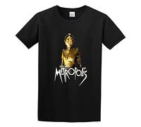 HIGOL Fritz Lang Metropolis T-Shirt Mens Black Unisex Tees Shirt S