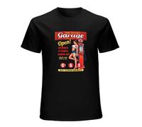 HIGOL Full Service Garage Possible Biker T-Shirt Mens Black Unisex Tees Shirt S