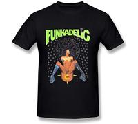 HIGOL Funkadelic George Clinton Logo T-Shirt Mens Black Unisex Tees Shirt S