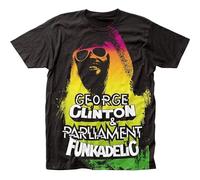 HIGOL Funkadelic George Clinton Parliament T-Shirt Mens Black Unisex Tees Shirt M