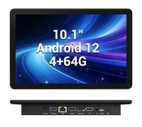 HIGOLE PC Computadora con pantalla táctil todo en uno sin ventilador RK3399, panel industrial PC de 10.1 pulgadas resistente Android 12, 4 GB de RAM, 64 GB ROM, 1280 x 800 IPS