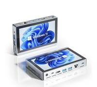 HIGOLEPC Mini PC Win 11 Pro Celeron N5095 Mini computadora con Ventilador, 16 GB DDR4,256 GB ROM Mini PC con visualización Micro PC con función Completa USB-C 4K 60Hz Triple visualización Mini
