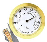 Higrómetro Analógico Profesional - Higrómetro Húmedo | Calibre de Humedad Tround | Termómetro Higrómetro | Medidor De Humedad De Alta Precisión Higrómetro Elegante Para Armarios Para Humidores