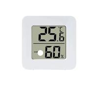 Higrómetro digital de interior, Mini digital temperatura ambiente monitor de humedad sensor interior termómetro higrómetro blanco(Whitea)