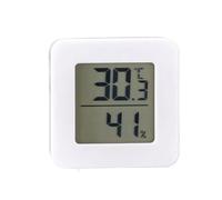 Higrómetro digital de interior, Mini termohigrómetro digital portátil interior temperatura humedad monitor blanco